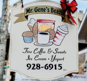 Mr. Gene's Beans Ice Cream Sign