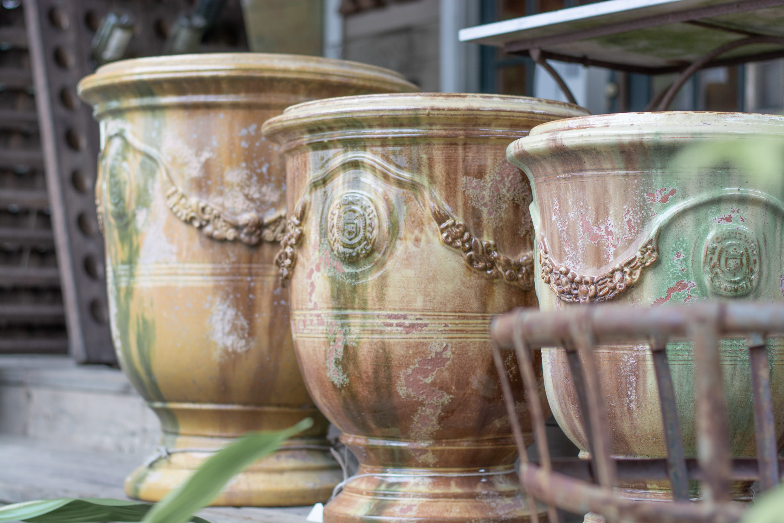 antique pots