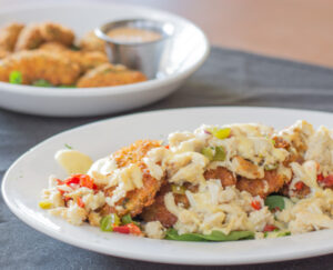 Fried Green Tomatoes and Lump Crab