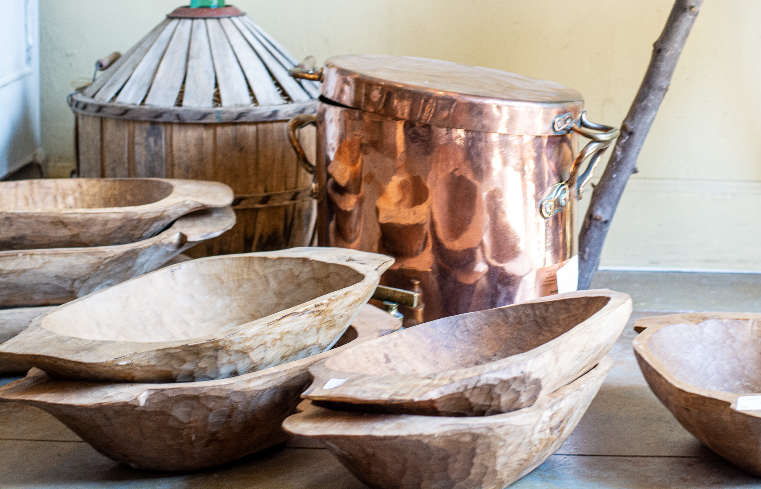 Bread Bowls and Copper Pots