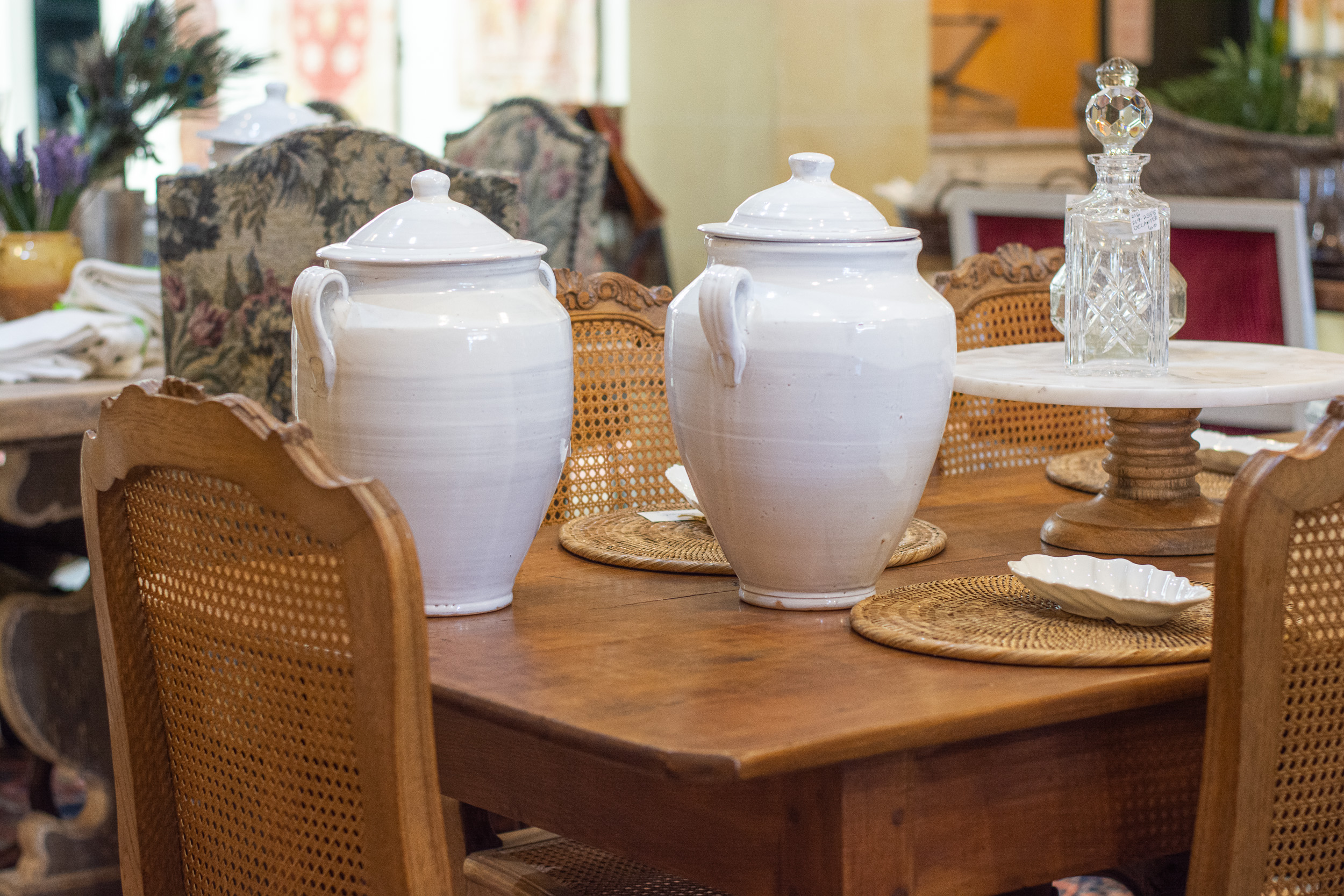 French Country Caneback Chairs