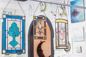 hanging stained glass