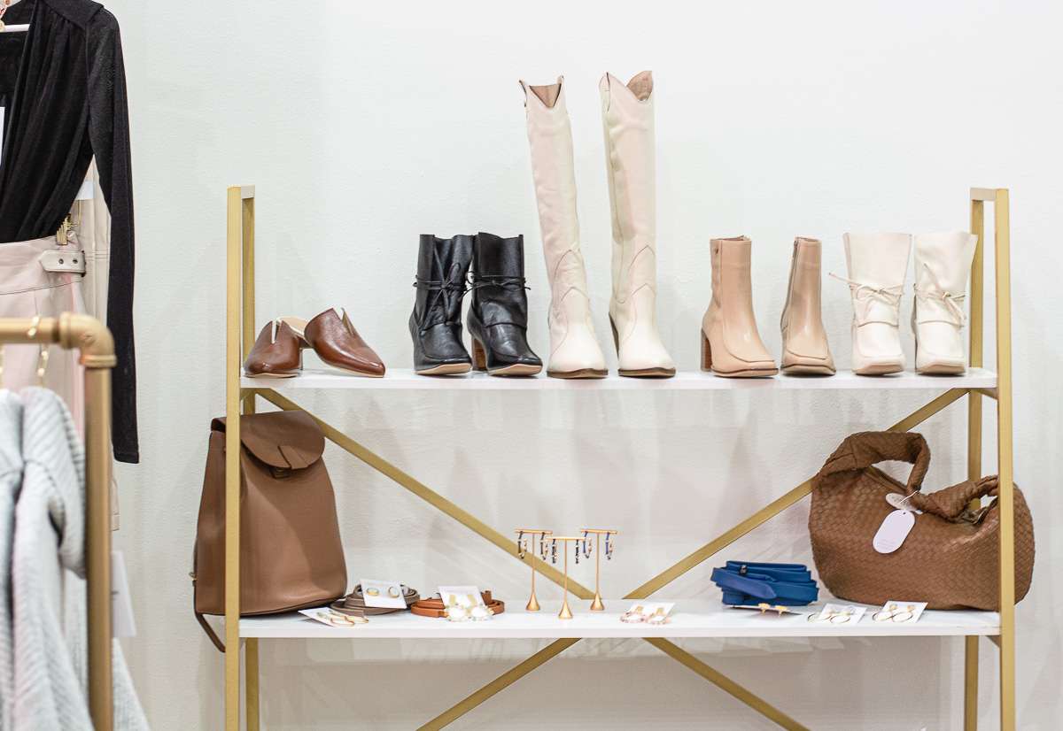 cream colored boots