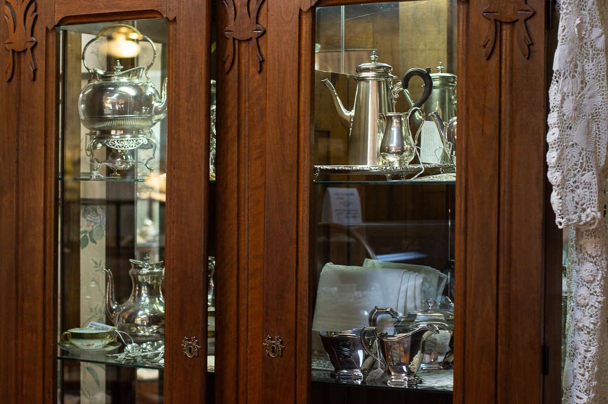 antique silver tea set